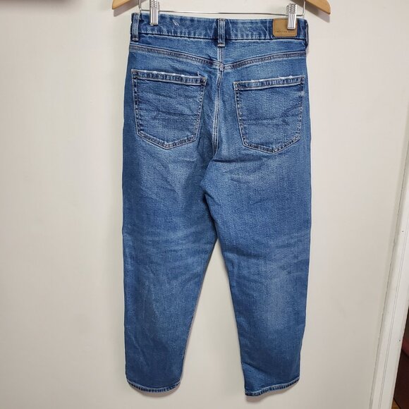 AMERICAN EAGLE Curvy Mom Jeans Real Good Ankle Hi-Rise Stretch Women 8 x 26" - Picture 7 of 15